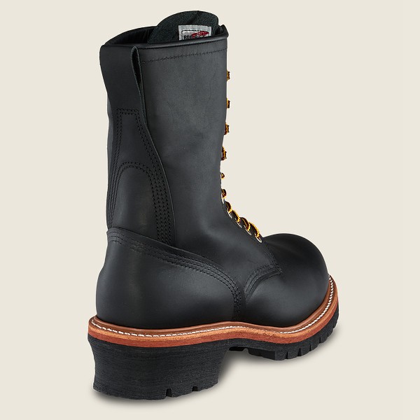 Botas de Seguridad Red Wing Hombre Negros - Loggermax - 9-Inch Toe - Made To Order - 426-HSAEWJ